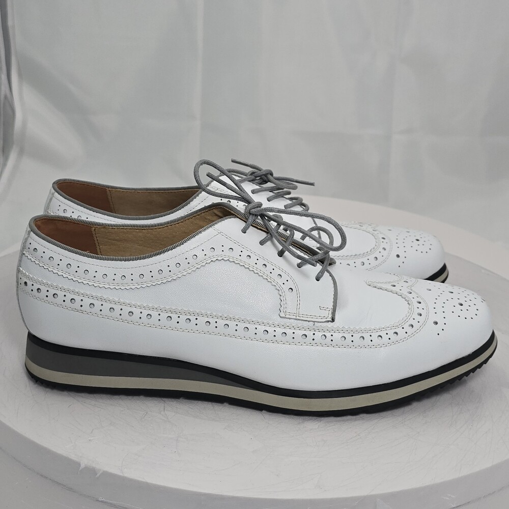 Florsheim Shoes Men 11 D Flux Long Wingtip Oxford Milled Brogue Sneakers Comfort